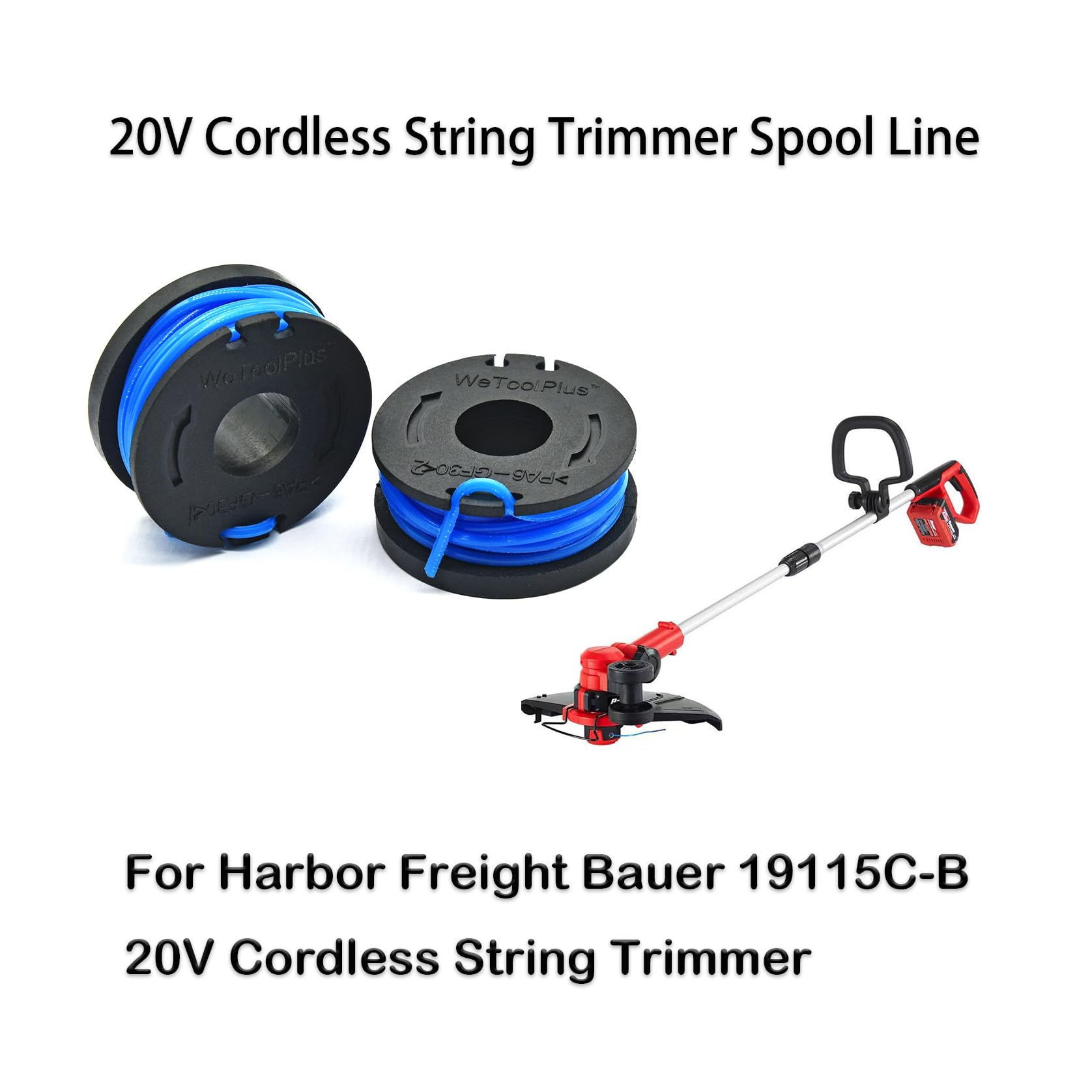 Gardening Tools Harbor Freight - ชุดเปลี่ยนสายเอ็น 3 ม้วน และฝาครอบ 1 ชิ้น
