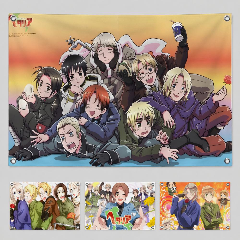 Gardening Tools Store - ธง Hetalia World Star Flags ธงผ้าสไตล์มินิมอล
