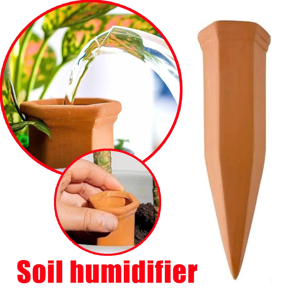 Root Watering Spike - อุปกรณ์รดน้ำอัตโนมัติแบบดินเผา ระบบรดน้ำต้นไม้ ปลูกในกระถาง แท่งรดน้ำแบบเสียบ เหมาะสำหรับต้นไม้กระถาง