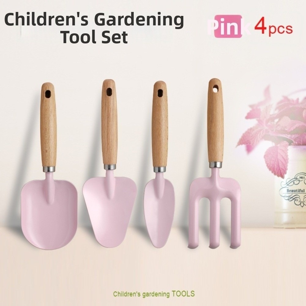 Gardening Tools For Kids - ชุดเครื่องมือทำสวนสำหรับเด็กหลากสีสัน ชุดอุปกรณ์ปลูกต้นไม้สำหรับเด็กน้ำหนักเบา วัสดุปลอดภัย ชุดพลั่วทำสวนขนาดเล็ก