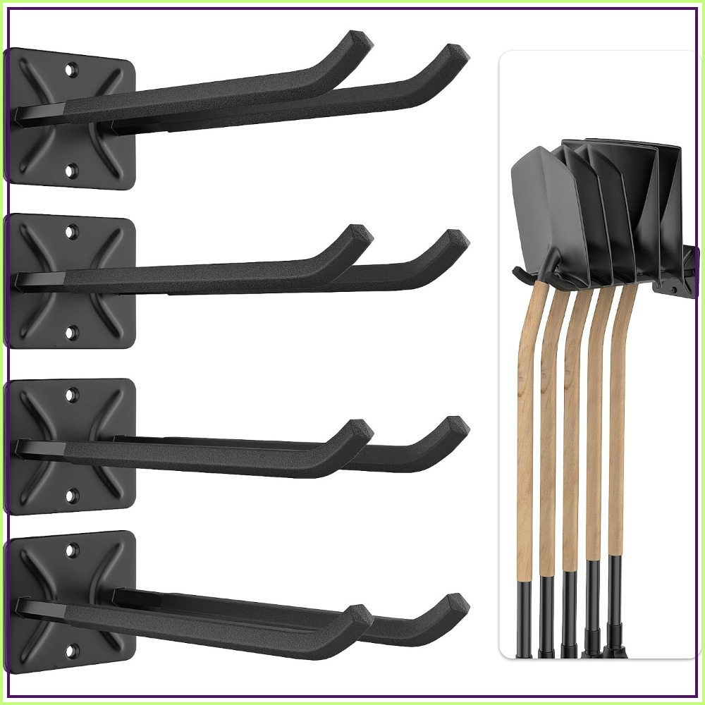 Gardening Tool - ตะขอแขวนของสำหรับโรงรถแบบหนักพิเศษ, ขนาด 12.4 นิ้ว, สำหรับแขวนยางรถยนต์, บันได,