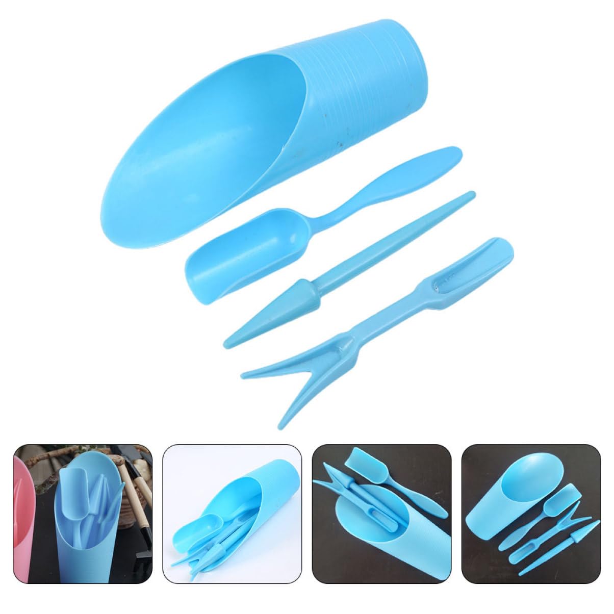 4 ชิ้น/เซ็ต,พลาสติกทนทานถังพลั - Gardening Tools Shovel บทวิจารณ์และราคา