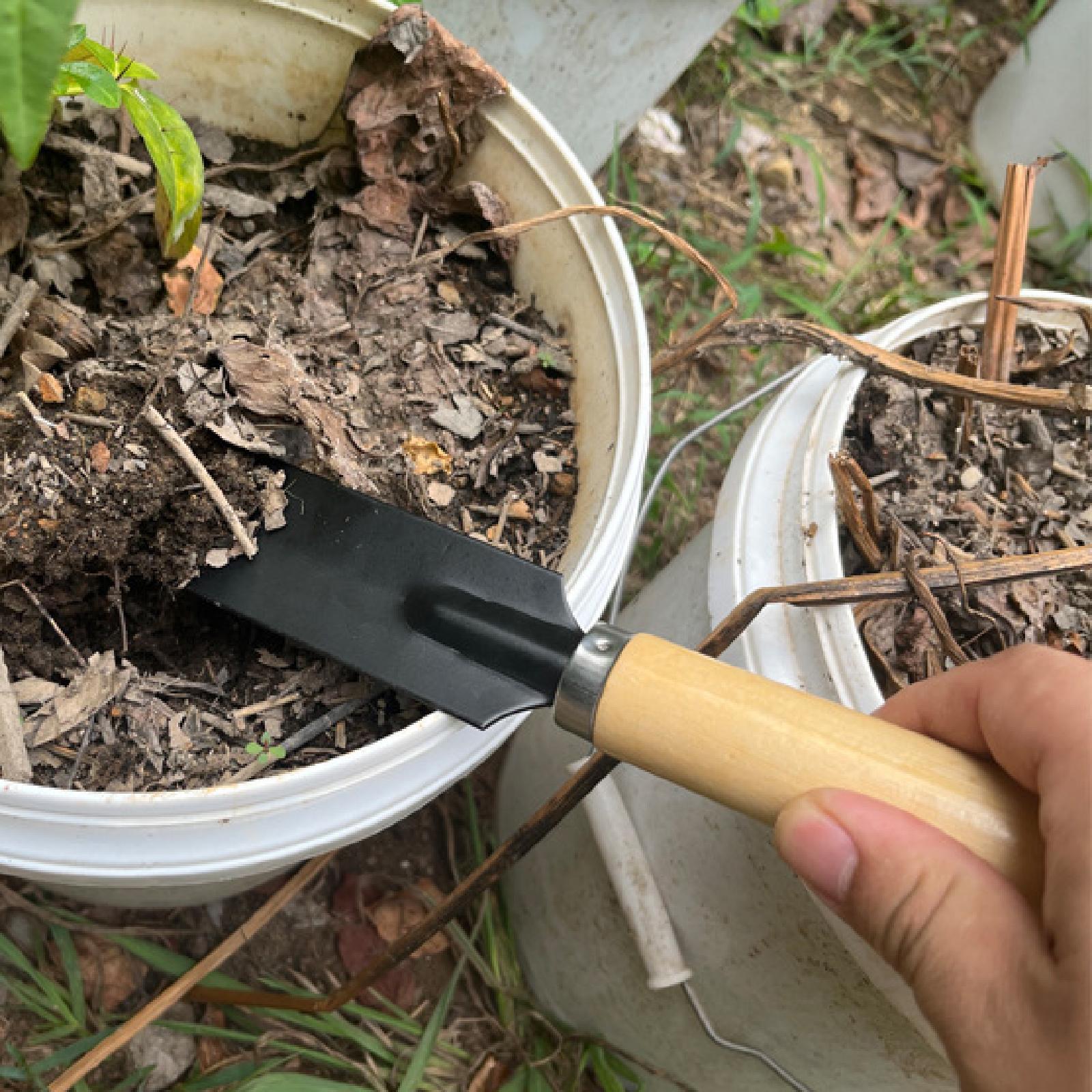พลั่วสวนขนาดเล็ก ด้ามไม้ อเนกป - Gardening Tools Shovel บทวิจารณ์และราคา