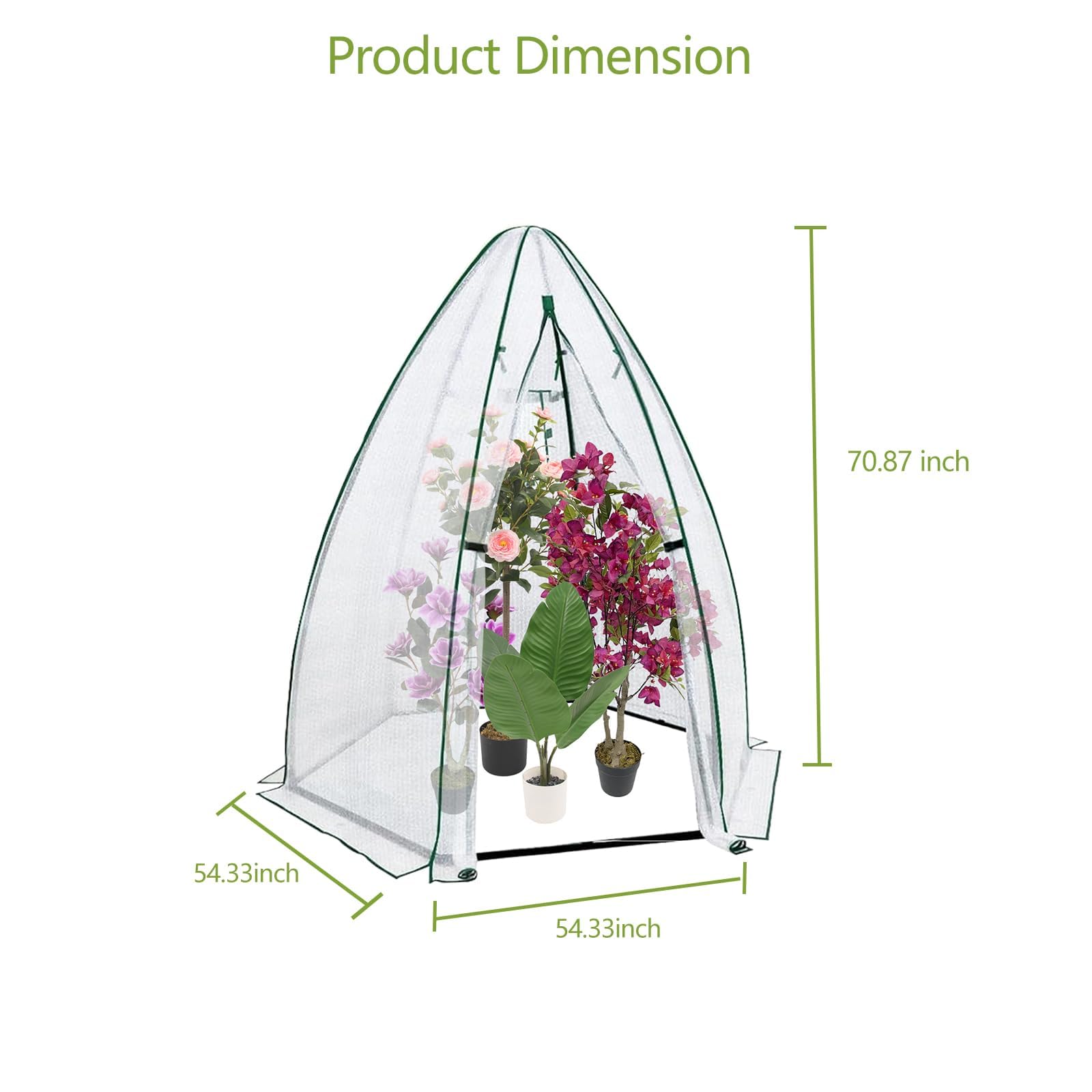 เรือนกระจกหกเหลี่ยมขนาดเล็ก 54 - Greenhouse Mini Indoor บทวิจารณ์และราคา